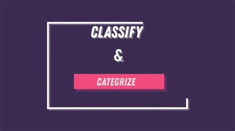 Classify And Categorize Youtube