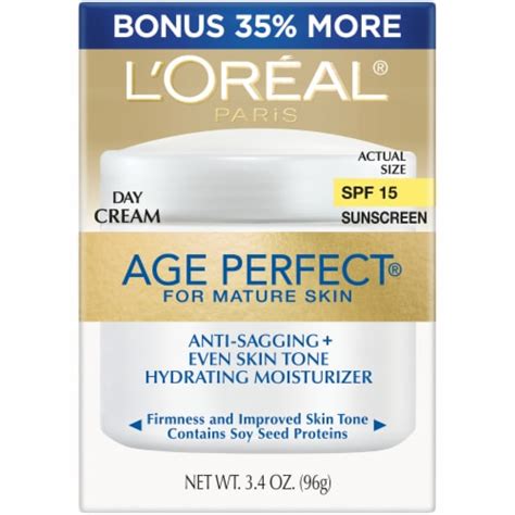 l oreal paris age perfect mature skin hydrating moisterizer day cream with spf 15 3 4 oz ralphs