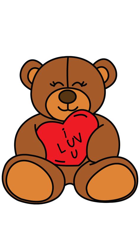 Valentines T Idea Teddy Bear Drawing For Your Loved One