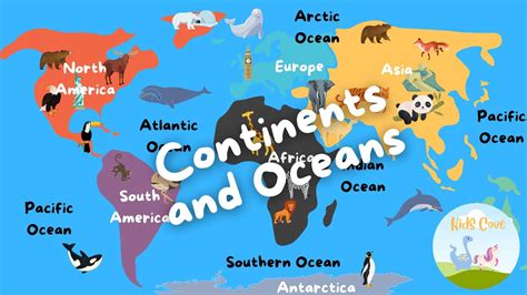 Learn Continents And Oceans Animals In Each Continent And Ocean Youtube