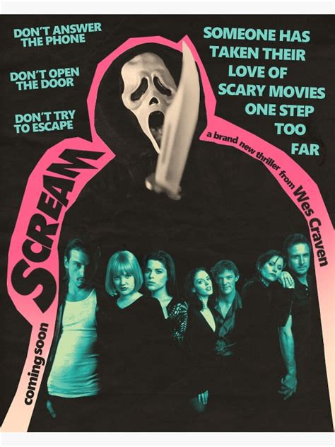 scream movie poster poster for sale by angel redbubble