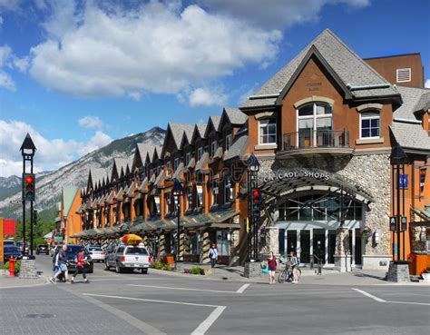 Banff Town Centre Editorial Stock Photo Image Of Tourist 58152013