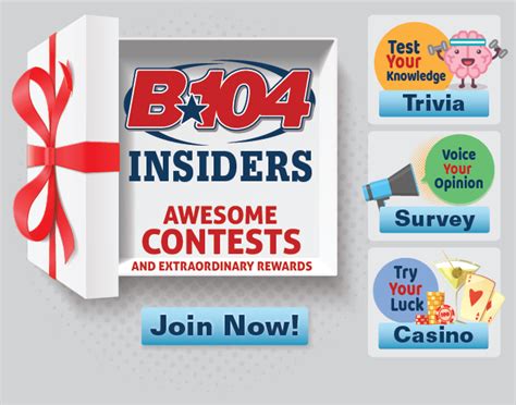 Join The B104 Insiders And Get Amazing Benefits B104 Wbwn Fm