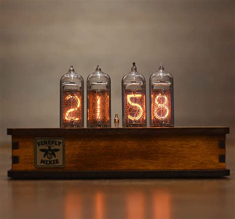 Nixie Tube Clock With New And Easy Replaceable In 14 Nixie Tubes