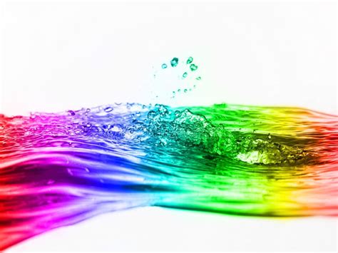 Rainbow Water Stock Image Image Of Background Motion 12290771