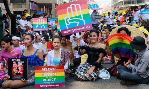 Myanmars Lgbt Community Members Beaten Insulted During Protest