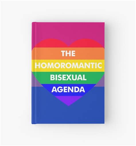 Homoromantic Bisexual Agenda Hardcover Journals By Aramisart Redbubble