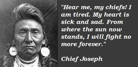 Chief Joseph Chief Joseph Native American Quotes Nez Perce