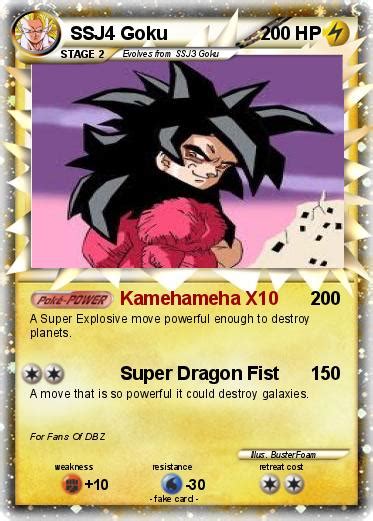 Pokémon Ssj4 Goku 41 41 Kamehameha X10 My Pokemon Card