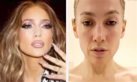 Jennifer Lopez 52 Is Seen With And Without Makeup Daily Mail Online