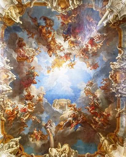 Aesthetic Versailles France Renaissance Ceiling Salon Painting