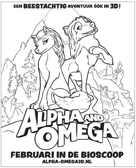 Alpha And Omega Pages From The Movie Coloring Pages
