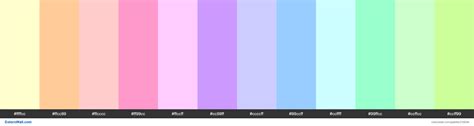 12 pastel colors colors palette colorswall