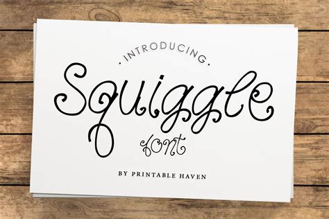 Squiggle Font 10517 Regular Font Bundles