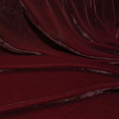 Burgundy Sandwashed Silk Velvet Fabric