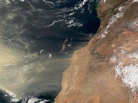 Dust Storm Hits Canary Islands