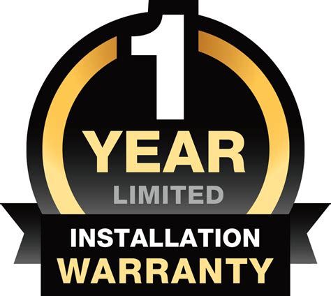 1 year warranty icon one button label logo vector. Garage Door Service & Repair | All Access Garage Door Inc.