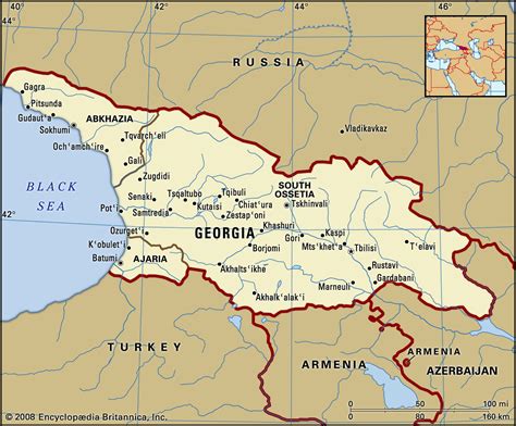 Georgia Map People Language Religion Culture And History Britannica