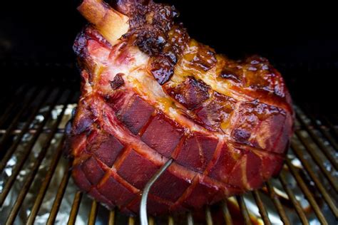 double smoked ham with easy peach glaze crave the good smoked ham smoked ham recipe smoked