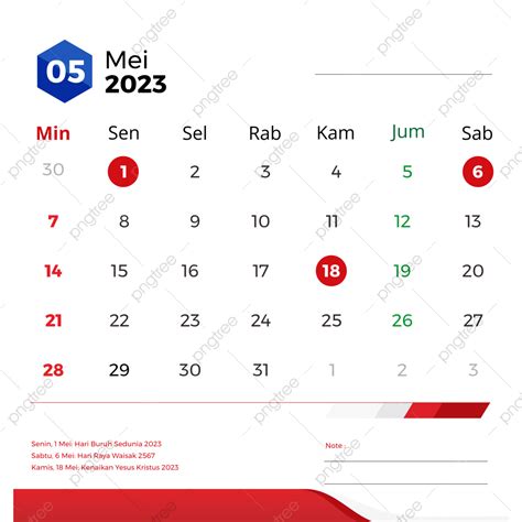 Kalender Mei 2023 Lengkap Dengan Tanggal Merah كالندر مي 2023 كالندر