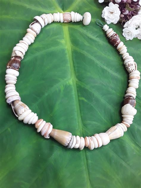 Shell Lei Puka Shell Necklace Puka Shell Jewelry Kauai Beach Etsy