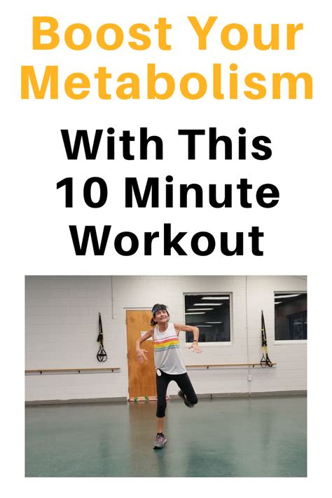 Workout To Boost Metabolism Just 10 Minutes Fitness With Cindy