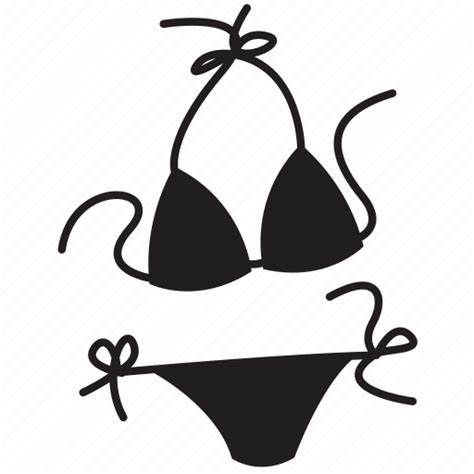 bikiny bra holiday lady sexy swim travel icon