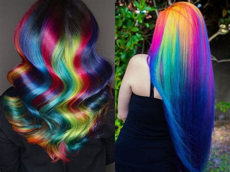 aggregate 81 rainbow colour hair super hot in eteachers