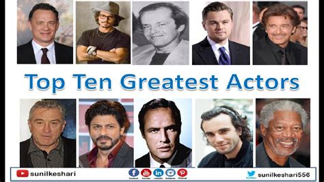 Top Ten Greatest Actors Of All Time Youtube