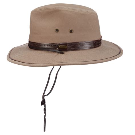 Stetson Garment Washed Twill Safari Hat Explorer Hats