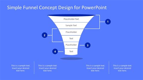 Simple Multi Level Funnel Template For Powerpoint Slidemodel
