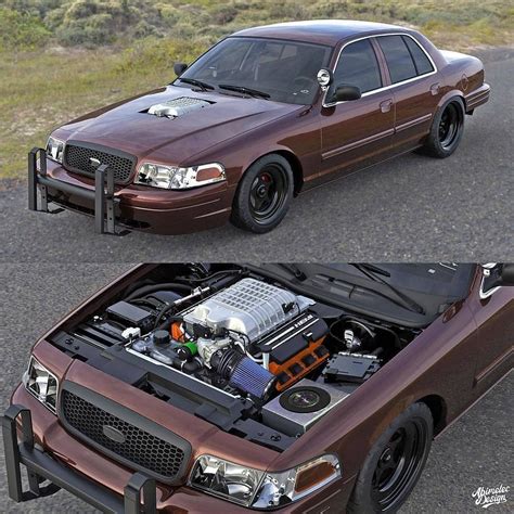 Supercharger Hellcat Crown Vic Via Americanmusclehd Design