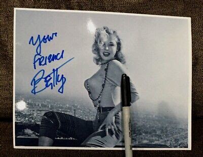 Betty Brosmer Pin Up Nude Original X Signed Photo Extremely Rare The Best Porn Website