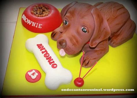 Dog Cake Decorated Cake By Sofiarouxinol Cakesdecor