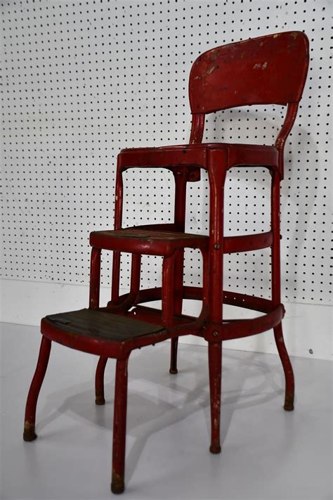Red Metal High Chair