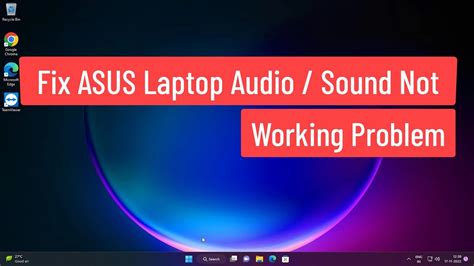 Fix Asus Laptop Audio Sound Not Working Youtube