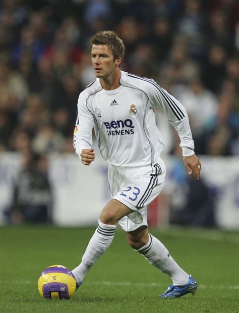 David Beckham On Real Madrid High Quality David Beckham Soccer