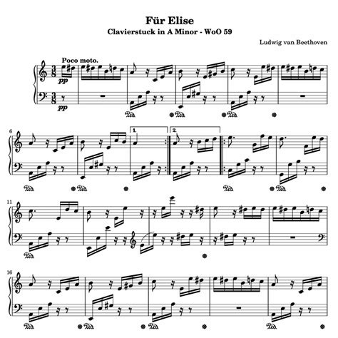 Für Elise Woo 59 Sheet Music Pdf