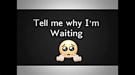 Tell Me Why Im Waiting For Someone💔 Youtube