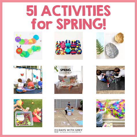 51 Spring Activities For Kids Days With Grey