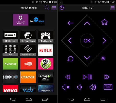 Control Roku Tv With The Free Roku Mobile App For Android Ios And