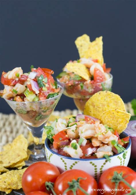 It is a major crowd pleasing recipe and so satisfying served over crisp. Shrimp Ceviche - Easy Peasy Meals