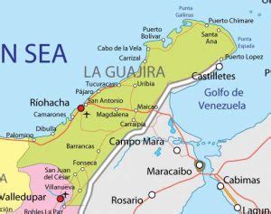 Map Of La Guajira Colombia Travel Reporter