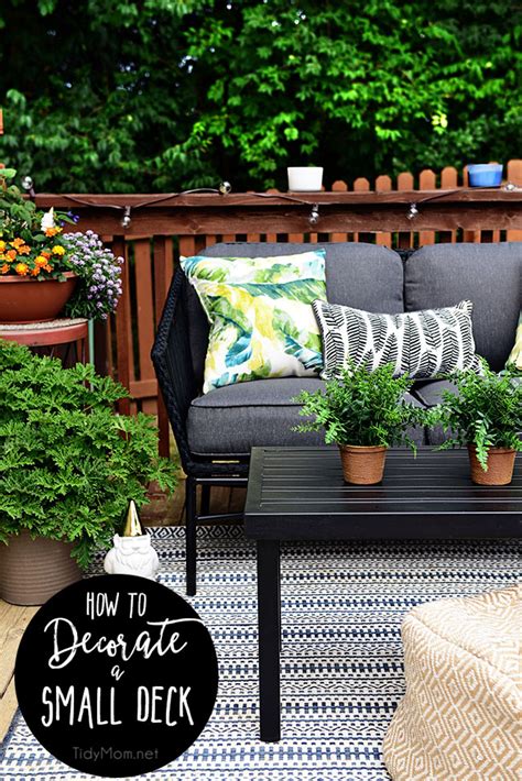 There are lots of outdoor rugs and mats to. Maximize Outdoor Space Learn How to Decorate a Small Deck ...