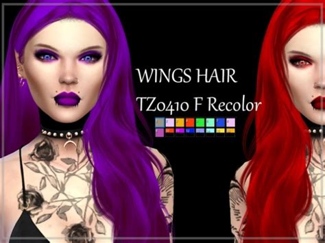 Wings Tz0410 Hair Recolor By Reevaly At Tsr Sims 4 Updates