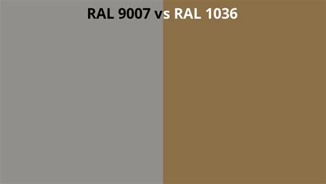 RAL 9007 Vs 1036 RAL Colour Chart UK