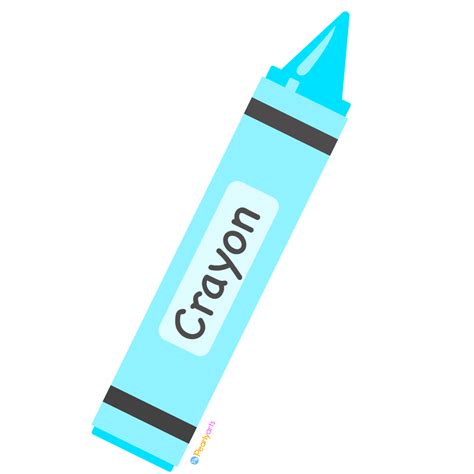 Free Blue Crayon Clipart Royalty Free Pearly Arts