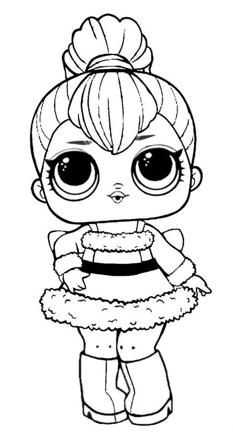 Lol Omg Dolls Coloring Pages Snowlicious Xcoloringscom Pink Baby Lol