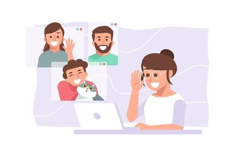 Download Friends Video Calling Concept For Free Friends  Vector