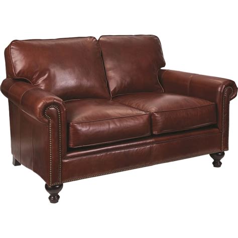 Broyhill Harrison Leather Loveseat Sofas And Couches Furniture